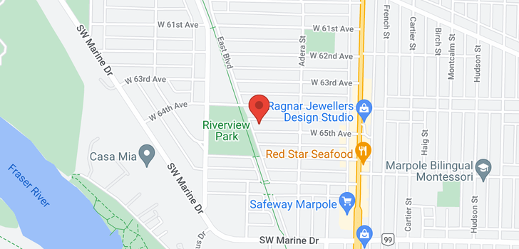 map of 1695 W 65TH AVENUE